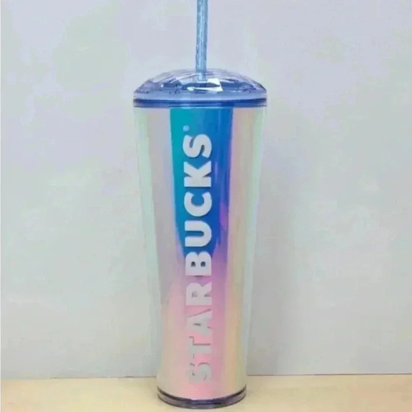 🆕
 Starbucks 2023 Summer IRIDESCENT DICHROIC DOME 24 Oz Venti Cold Cup - Picture 1 of 7